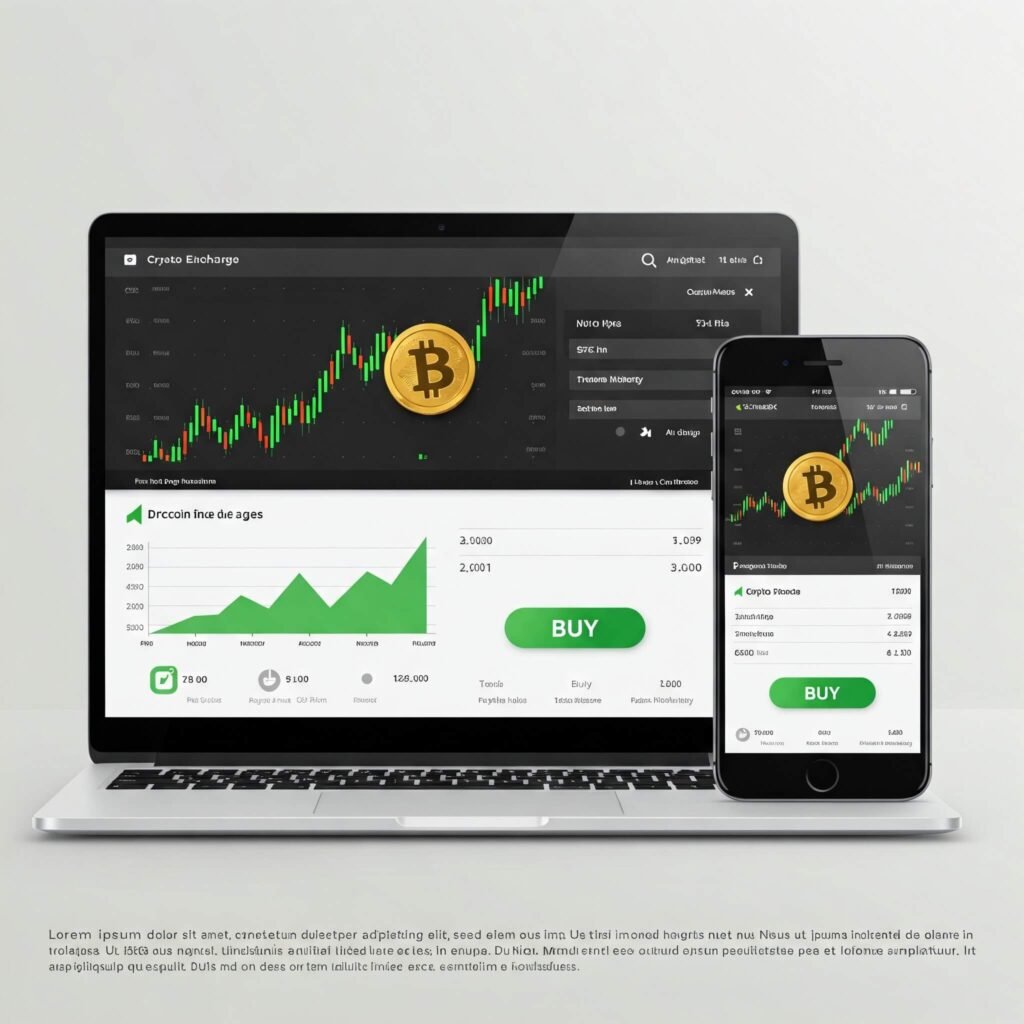 Crypto Exchange Dashboard Mockup