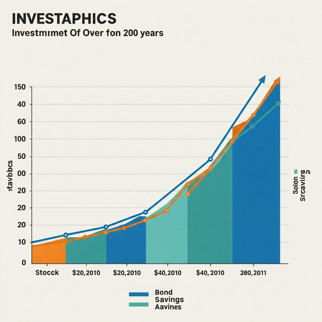 Stock vs Bond vs Savings Growth