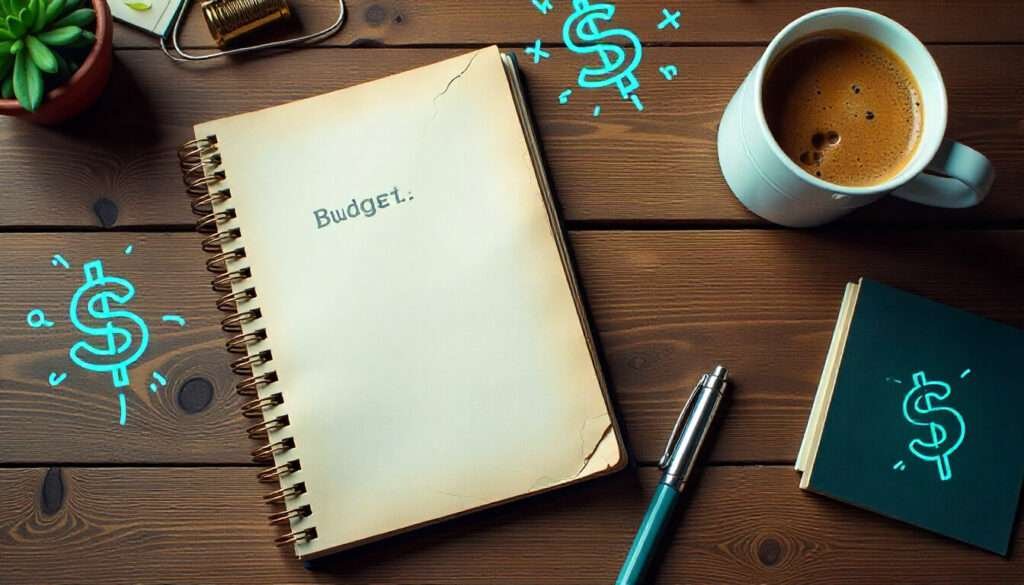 a torn budget planner