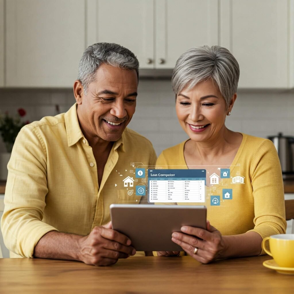 Couple Reviewing Loan Options