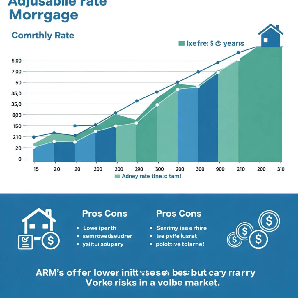 Fixed vs. Adjustable-Rate Mortgage Infographic