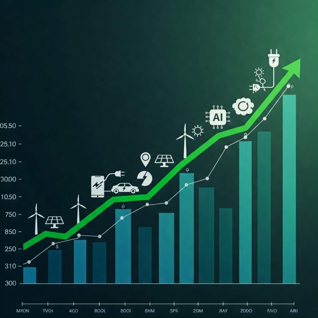 Upward Trends: Tech & Renewables
