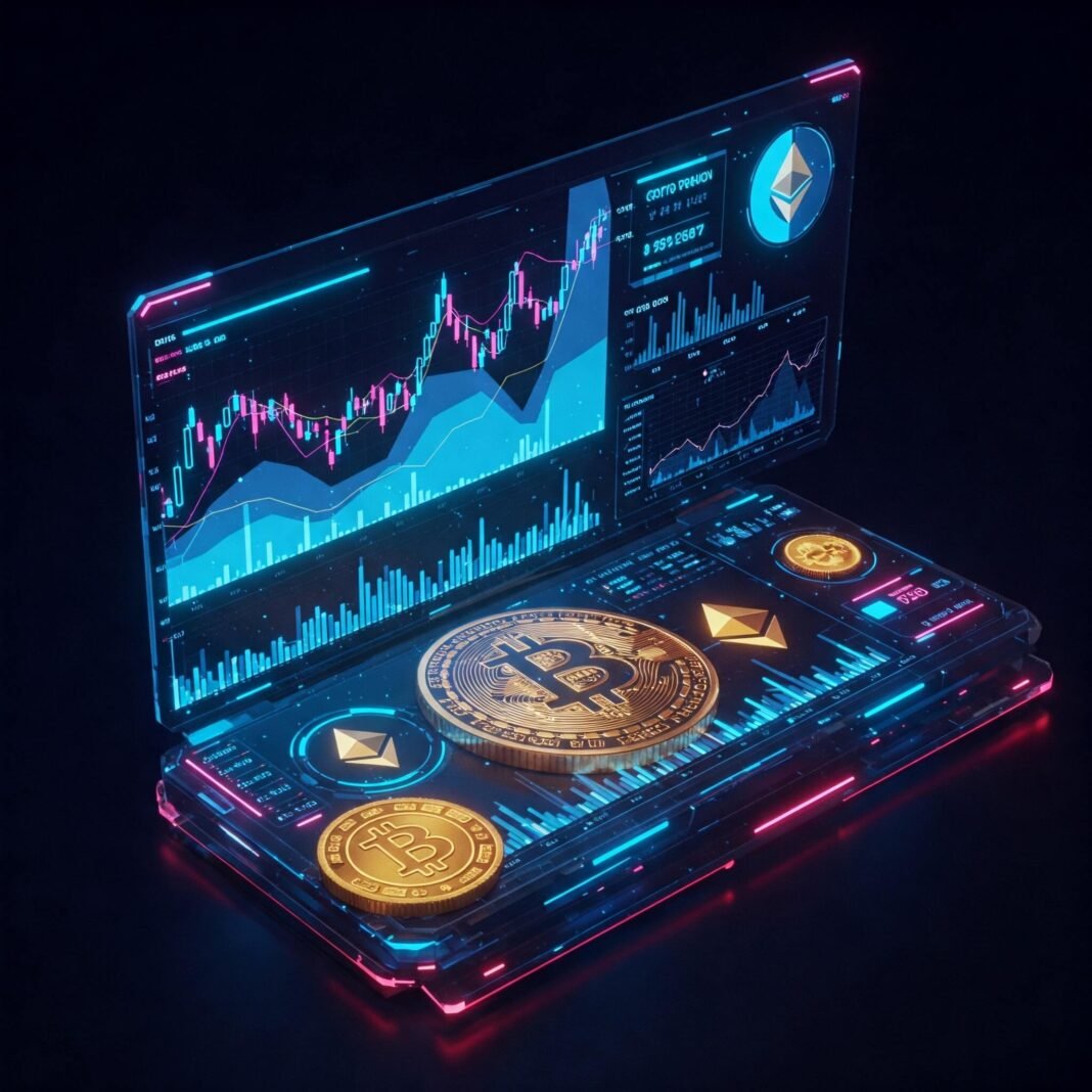 Futuristic Crypto Trading Dashboard