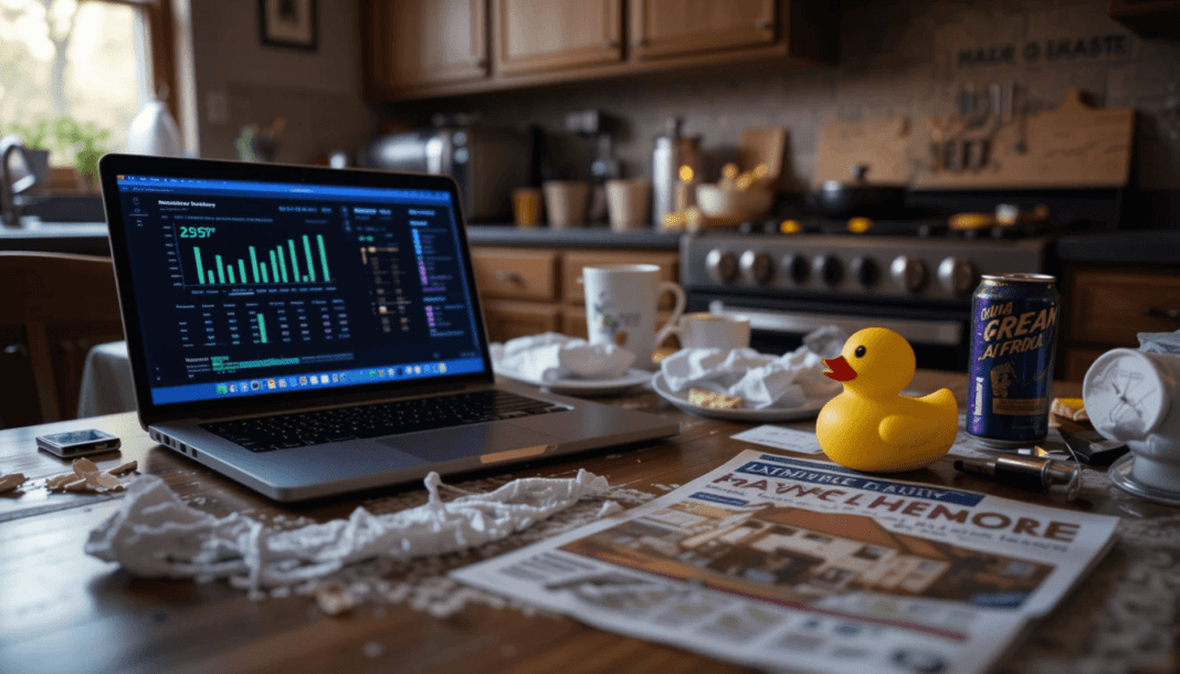 stained investment spreadsheet,