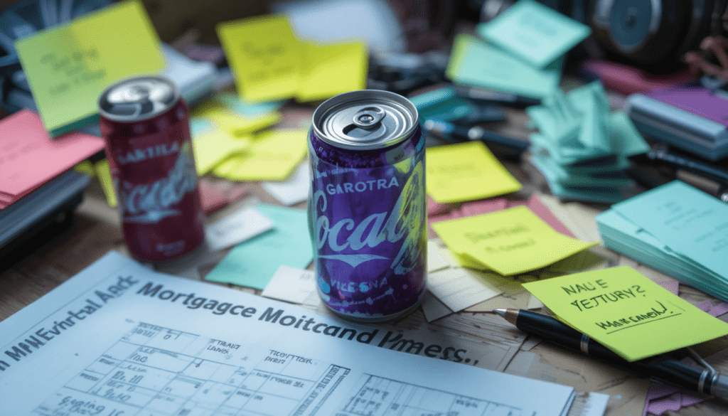 a crumpled mortgage application
