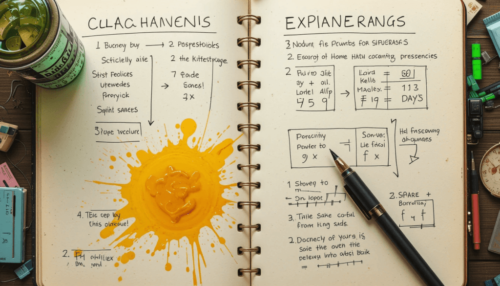 view of my notebook with doodled exchange 