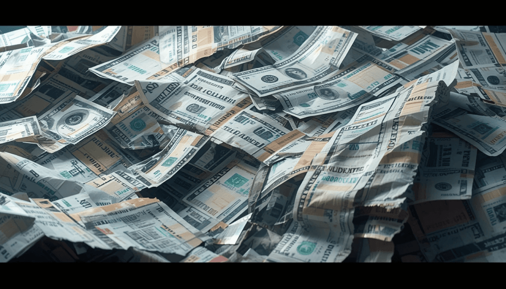 a tilted angle as if I’m peering at a crumpled brokerage statement