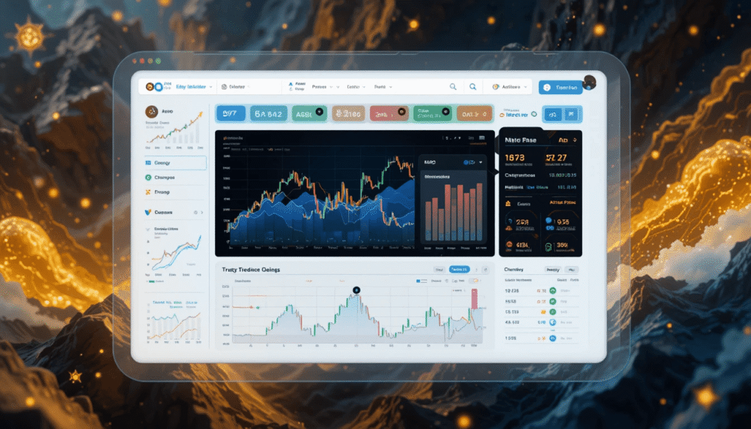 Futuristic Crypto Trading Dashboard
