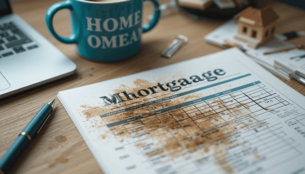 stained mortgage application